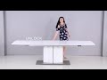 Instruction chintaly imports elizabeth matt white dining table