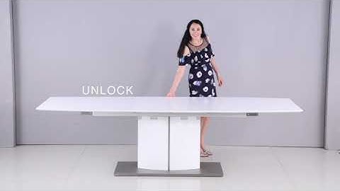 Instruction Chintaly Imports Elizabeth Matt White Dining Table