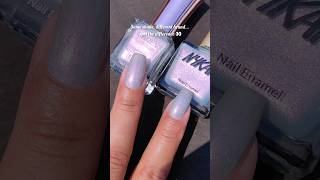 Nykaa Cosmetics vs Faces Canada… same shade or not? 👀💅 #nailpolish #nails #shorts #youtube #nailart