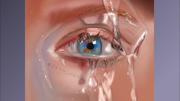 Timelapse process of a photorealistic eye - Procreate