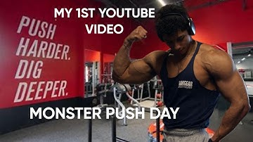MY FIRST YOUTUBE VIDEO! Why I changed my training split | Monster Push Workout