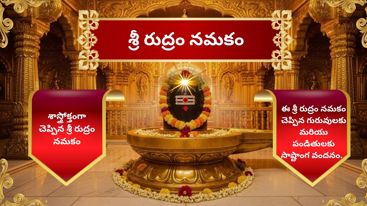 శ్రీ రుద్రం నమకం | శాస్త్రోక్తంగా చెప్పిన శ్రీ రుద్రం #devotional #srirudram #namakam #siva #mantram