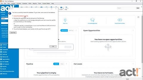 Act! Premium Training Videos - Sharing a Database