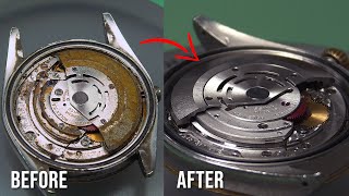 Restoration of a 1989 Rolex Datejust 36 | Water Damaged