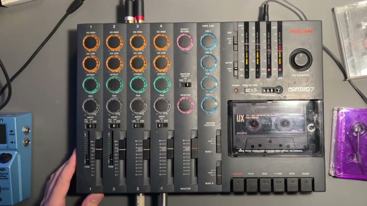 Serviced Tascam Porta 07 | Dual Speed Mod Demo - YouTube