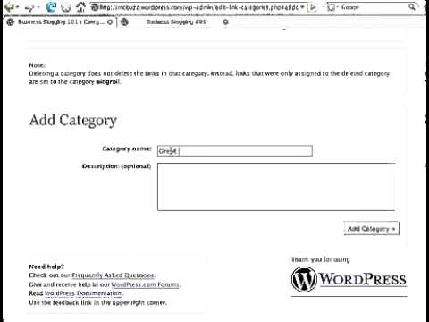 WordPress Tutorial - Make Menus of Links Using the Blogroll 000WebHost FREE web hosting