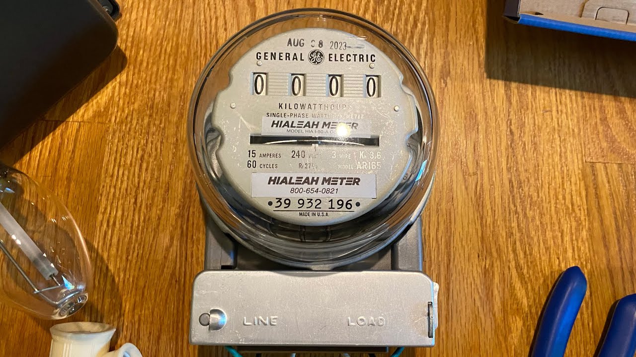 General Electric AR165 (I50A) Kilowatthour electricity meter from 1958 YouTube