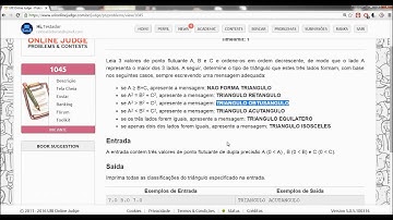 Resolução de Problema: Tipos de Triângulos [URI - 1045]