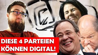 Der große Digitalpolitik-Vergleich: CDU, SPD, AFD, FDP, LINKE, GRÜNE, VOLT, Piraten und Humanisten