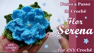 Passo a Passo de crochê Flor Serena por JNY Crochê