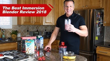 XProject Immersion Blender Review 2018丨How to make strawberry banana smoothie (Healthy Recipe)