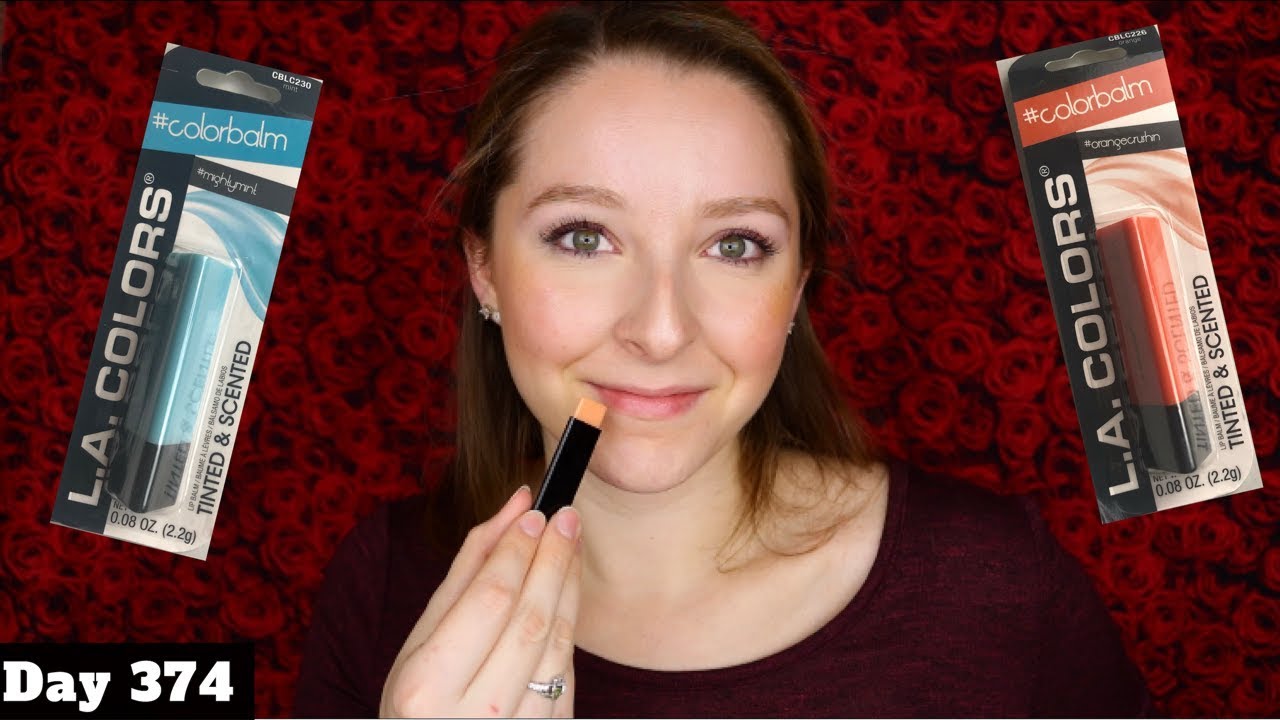 LA Colors Lip Balm Review Dollar Tree Makeup Day 374 of Trying a