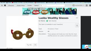 NEW FREE ITEMS - Luobu Week 3 in Roblox - Wealthy Glasses, Lantern, Bun Hair, Bowl Hat