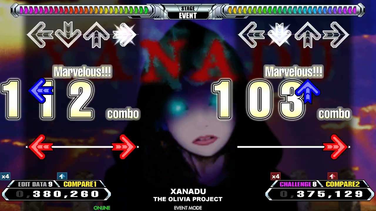 [DDR] XANADU [PERSONAL EDIT/CHALLENGE] Comparison