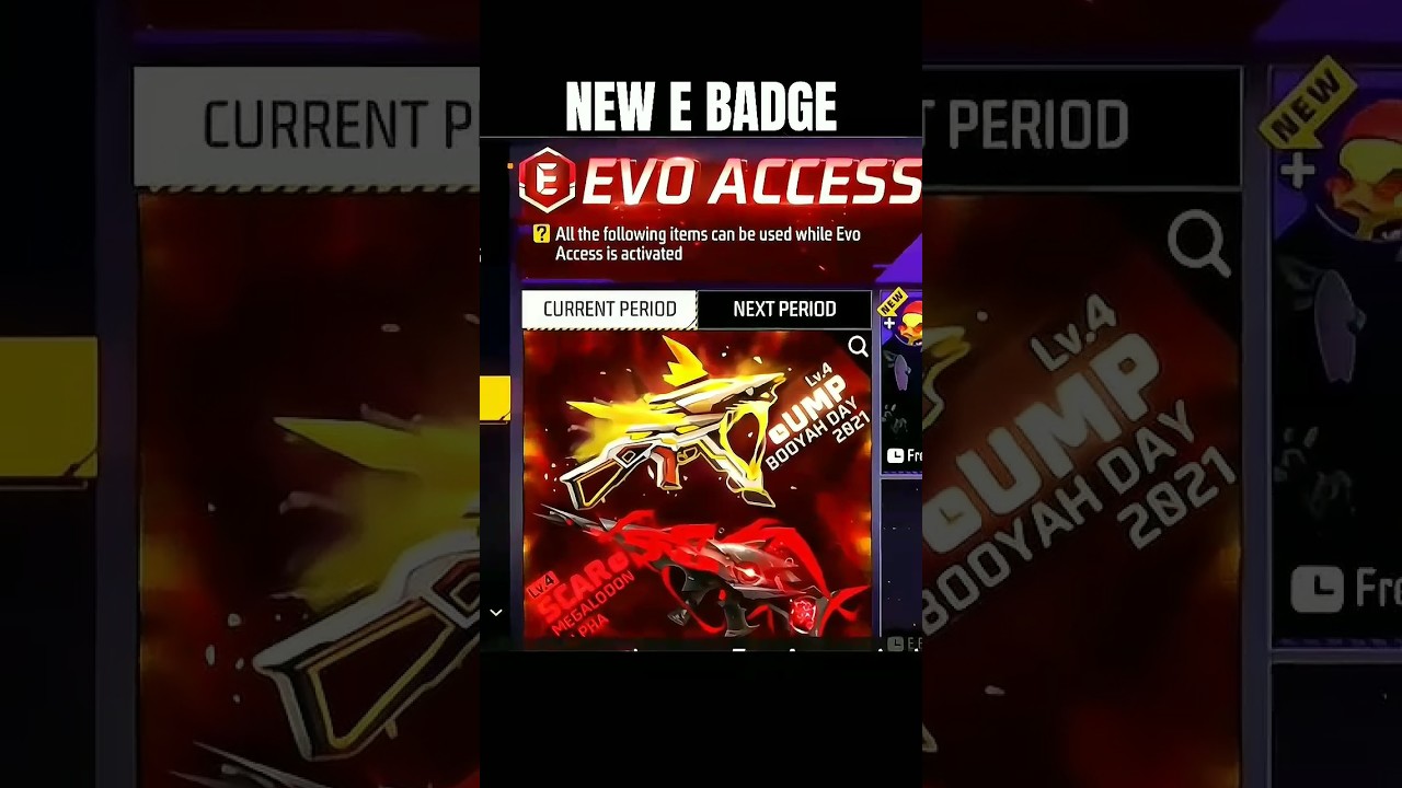 New E Badge 🔥 Evo Access Free Fire - ff New e badge 