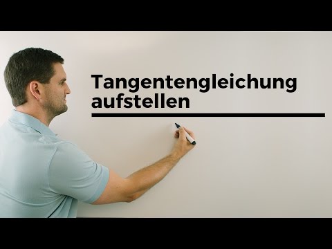 Video: So Finden Sie Die Steigung Einer Tangente