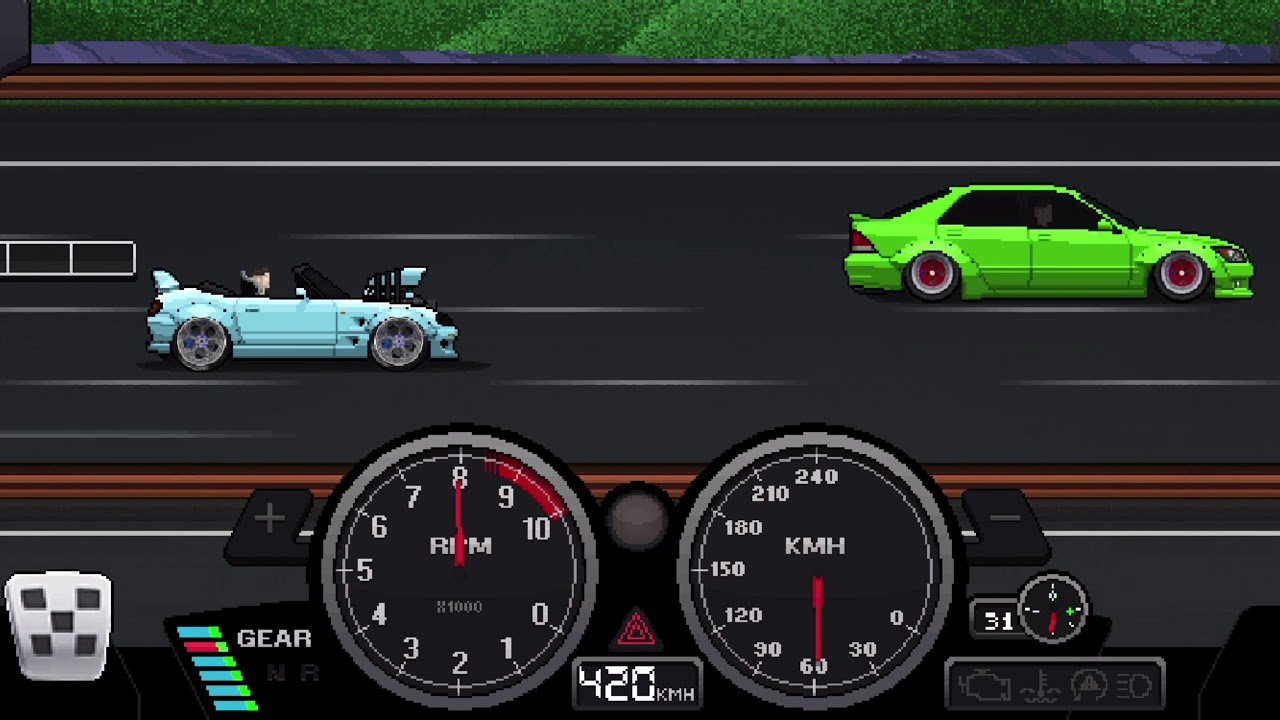 Reaching 427km/h in Pixel Car Racer! 