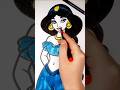 Colouring Princess Jasmine 👑#jasmine #aladdin #disney #coloring #shorts