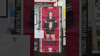 Macy Taylor makes history with flag football signing