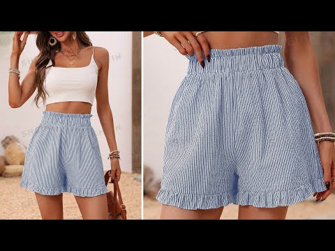 ⭐️You will love this shorts model, it is very easy to cut and sew for beginners.