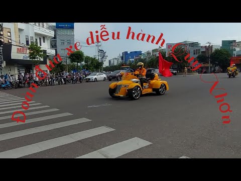 Video Đoàn xe đạp đua diễu hành qua Quy Nhơn - youtube