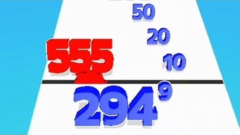 Number Merge Run Mast er 3D New update Gameplay Level 60