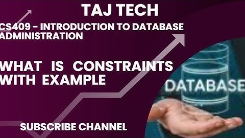 CS409 INTRODUCTION TO DATABASE ADMINISTRATION || WHAT