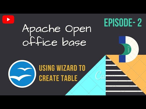 Use wizard to create table || open office base Ep-2 || Rolectria ||