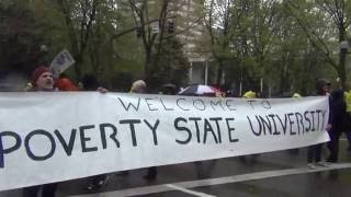 Part 16: $15 Now Protest, Floods Street, Blocks Traffic. PSU. Uncut, raw footage