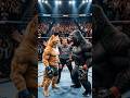 The Strongest UFC Fight You'll Ever See 😳 A Cat Defeats a Gorilla in an Impossible Way! 🥊🐱🦍💥#UFC