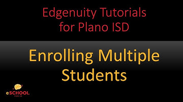 Enrolling Multiple Students in Edgenuity