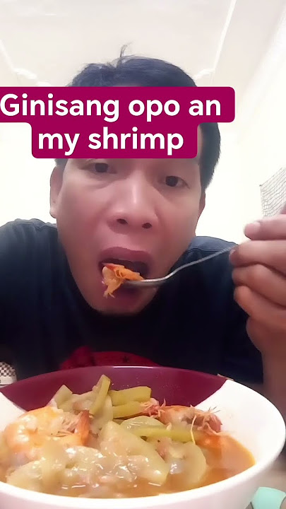 ginisang opo na meron shrimp