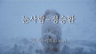 Miniatura de vídeo de "눈사람-정승환 (Piano MR/Piano inst/Acoustic MR/Acoustic inst)(+2키 여자 G key)"