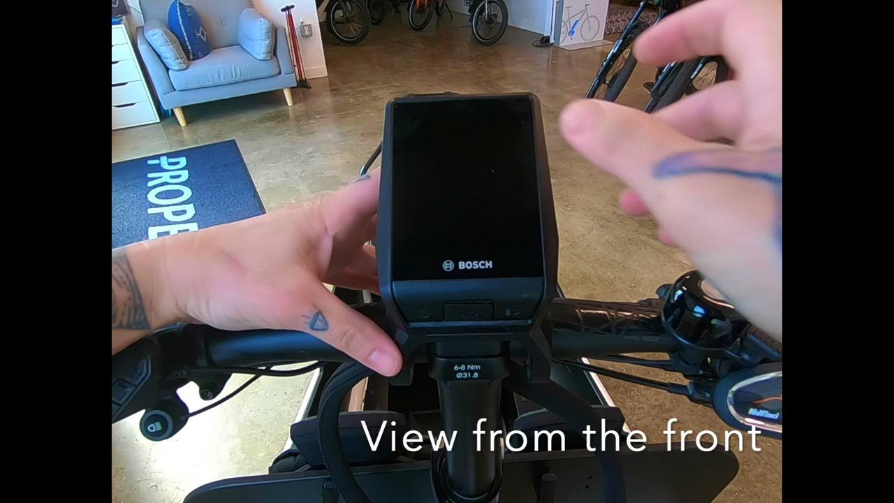How to remove and attach the bosch nyon display youtube