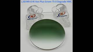 1 .60 MR-8 Hi-Vex Plus Groen 75mm Degrade HMC Optical Eyeglasses Lens
