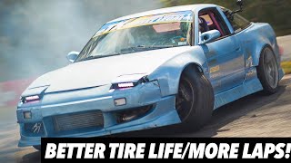 What specifically destroys drift tires and how to get more laps out of a set!