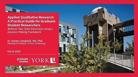 Applied Qualitative Research: Data Generation using a Decision-Making Framework