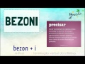 BEZONI (verbo em Esperanto)