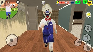 ICE SCREAM 4 Enter In Felix & Lester House - Scary Robber New Prank Funny Android game