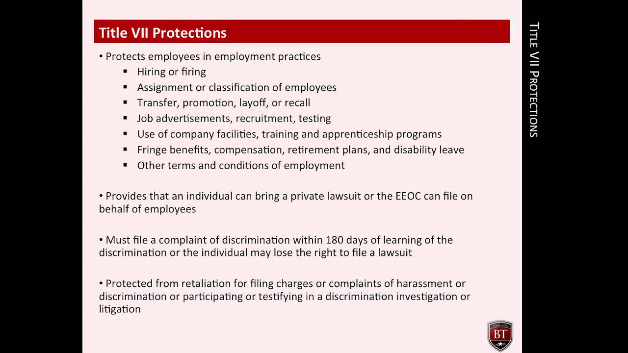 title vii the civil rights act Education, to extend the commission on civil rights, to prevent discrimination suant to title iii of the civil-rights act of 1960 (42 usc 1974-74e. title vii the civil rights act Education, to extend the commission on civil rights, to prevent discrimination suant to title iii of the civil-rights act of 1960 (42 usc 1974-74e.