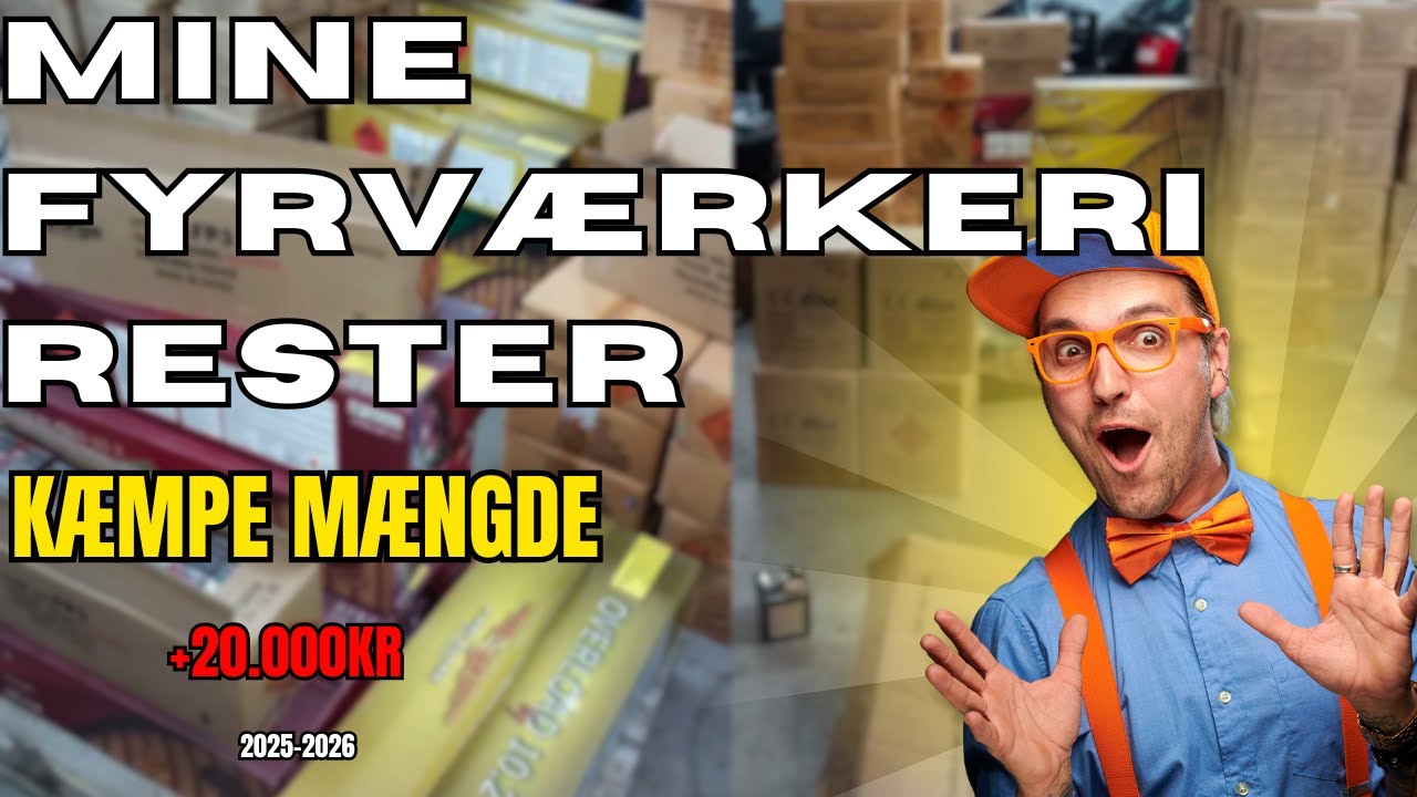 Mine Fyrværkeri Rester 2025-2026 (KÆMPE MÆNGDE)