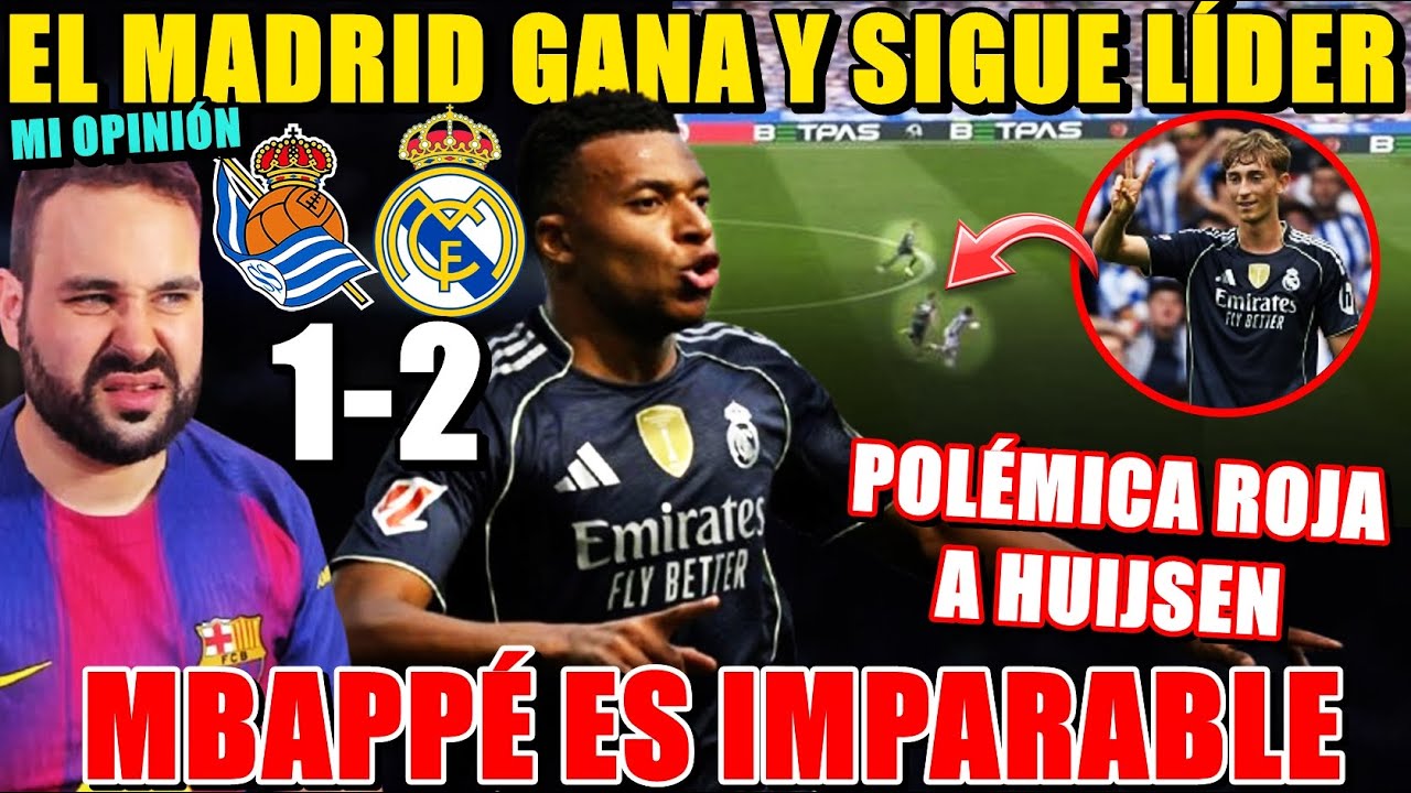 MBAPPÉ MODO IMPARABLE y el MADRID GANA 1-2 a la REAL ¡POLÉMICA ROJA a ...