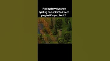 Dynamic lighting and animated trees plugins! Would you use these? ##rpgmaker #gamedev #rpgmakermv