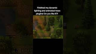 Dynamic lighting and animated trees plugins! Would you use these? ##rpgmaker #gamedev #rpgmakermv