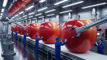 Inside a Modern Apple Juice Factory – Full Step-by-Step Production | How Apples Are Cleaned & Packed
