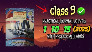 Famous Class 9 Computer Science Practical Journal Solved Only Activity (2025)(1 to 13) Sindh Text Board ! Profile