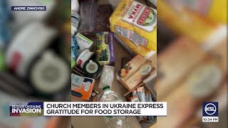 Church members in Ukraine express gratitude for food storage