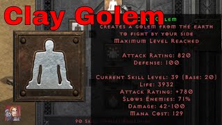 D2R Skills & Abilities - Clay Golem (Necromancer Summoning Tree) D2R Skills & Abilities - Clay Golem (Necromancer Summoning Tree)