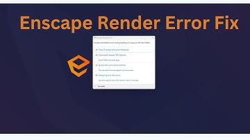 How To Fix Enscape Render error in Sketchup