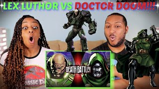 Death Battle! "Lex Luthor VS Doctor Doom (DC vs Marvel)" REACTION!!!